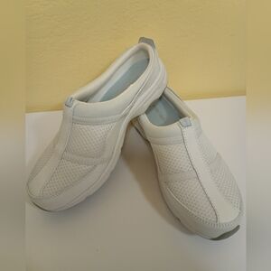 Easy Spirit Argyle white slip on mule